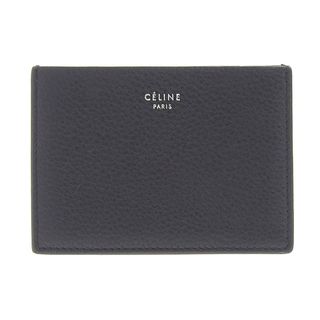 セリーヌ(celine)のセリーヌ  カードケース 名刺入れ レザー ブラック×イエロー(パスケース/IDカードホルダー)