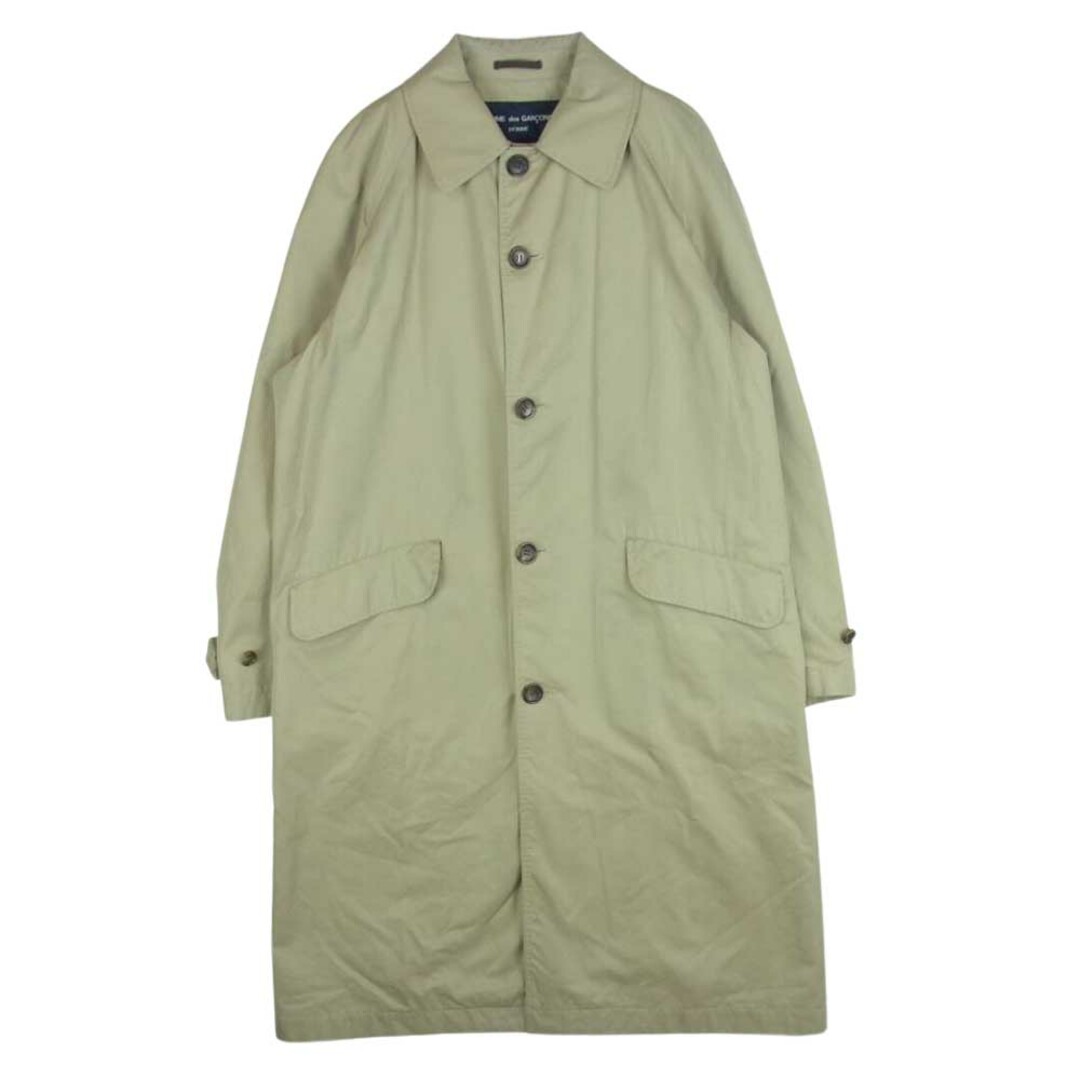 COMME des GARCONS HOMME コムデギャルソンオム 19SS HC-C009 Cotton Gabarrdine Coat コットンギャバジン ステンカラー コート ベージュ系 S