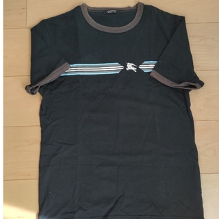 バーバリーブラックレーベル(BURBERRY BLACK LABEL)の黒シャツ(Tシャツ/カットソー(半袖/袖なし))