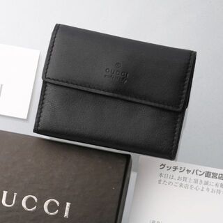 グッチ(Gucci)のK3289M 良品 グッチ 本革 三つ折 コインケース付き マネークリップ(その他)