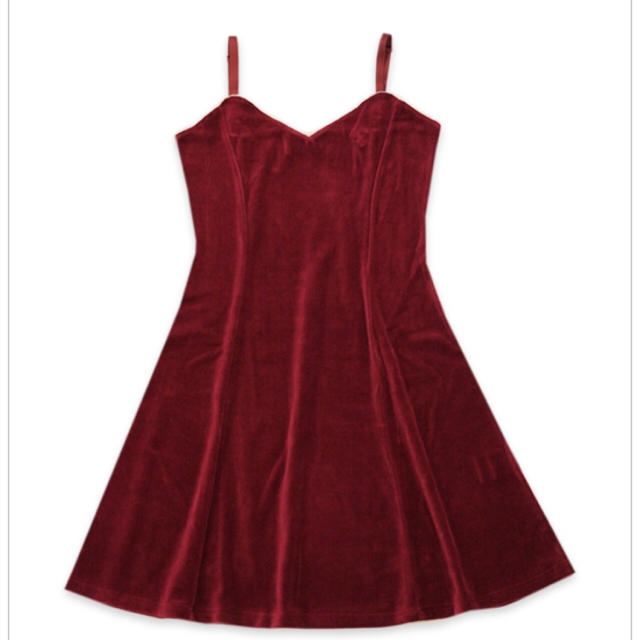 ❤︎ DRESS IN VELVET camisole one-piece ❤︎