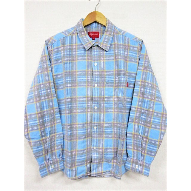 Supreme(シュプリーム)のSUPREME シュプリーム 20SS Printed Plaid Shirt チェック フランネル 長袖シャツ ライトブルー 正規品 / 24221 メンズのトップス(シャツ)の商品写真