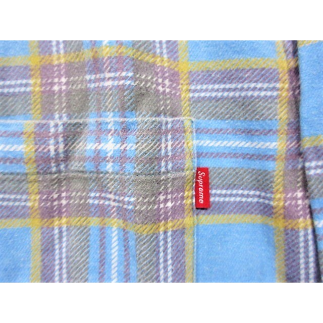 Supreme(シュプリーム)のSUPREME シュプリーム 20SS Printed Plaid Shirt チェック フランネル 長袖シャツ ライトブルー 正規品 / 24221 メンズのトップス(シャツ)の商品写真