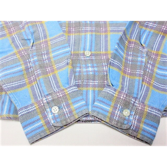 Supreme(シュプリーム)のSUPREME シュプリーム 20SS Printed Plaid Shirt チェック フランネル 長袖シャツ ライトブルー 正規品 / 24221 メンズのトップス(シャツ)の商品写真