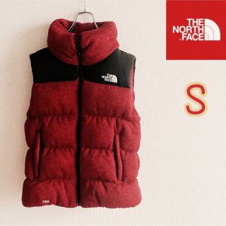 ノースフェイス(THE NORTH FACE) ダウンベスト(レディース)(レッド