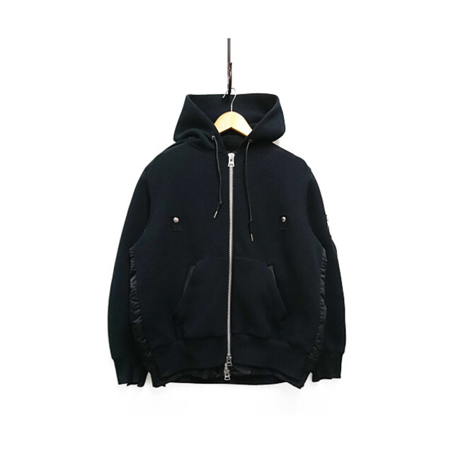 サカイ Sacai パーカー 異素材切替 22AW