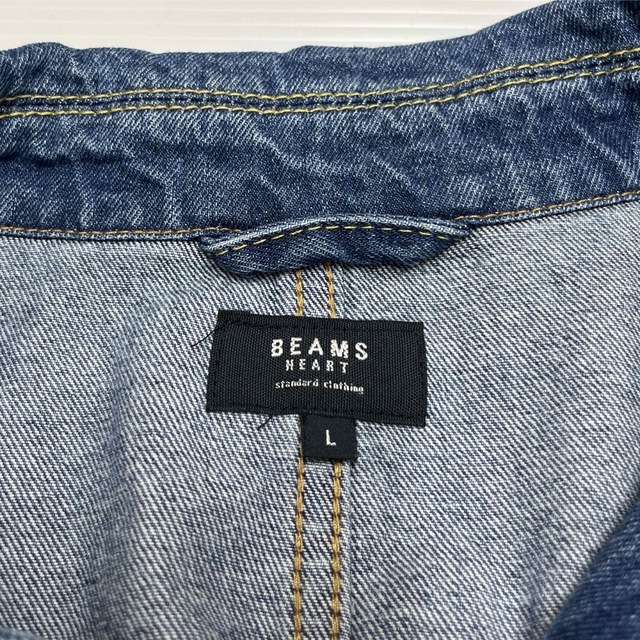 BEAMS(ビームス)のBEAMS HEART ビームス デニム コーチ Denim ジャケット JKT メンズのジャケット/アウター(Gジャン/デニムジャケット)の商品写真