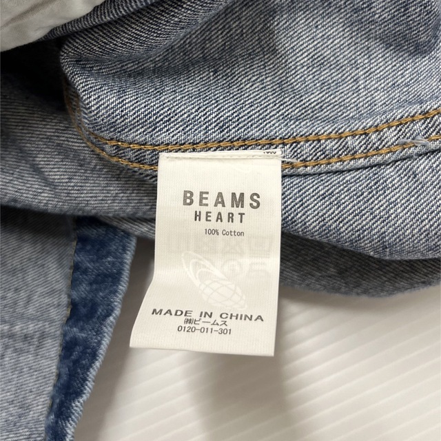 BEAMS(ビームス)のBEAMS HEART ビームス デニム コーチ Denim ジャケット JKT メンズのジャケット/アウター(Gジャン/デニムジャケット)の商品写真