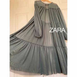 ザラ(ZARA)のZARAロングカーディガン♡モスグリーン(カーディガン)