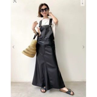 アパルトモンドゥーズィエムクラス(L'Appartement DEUXIEME CLASSE)のアパルトモン：Artificial Leather Overall Skirt(その他)