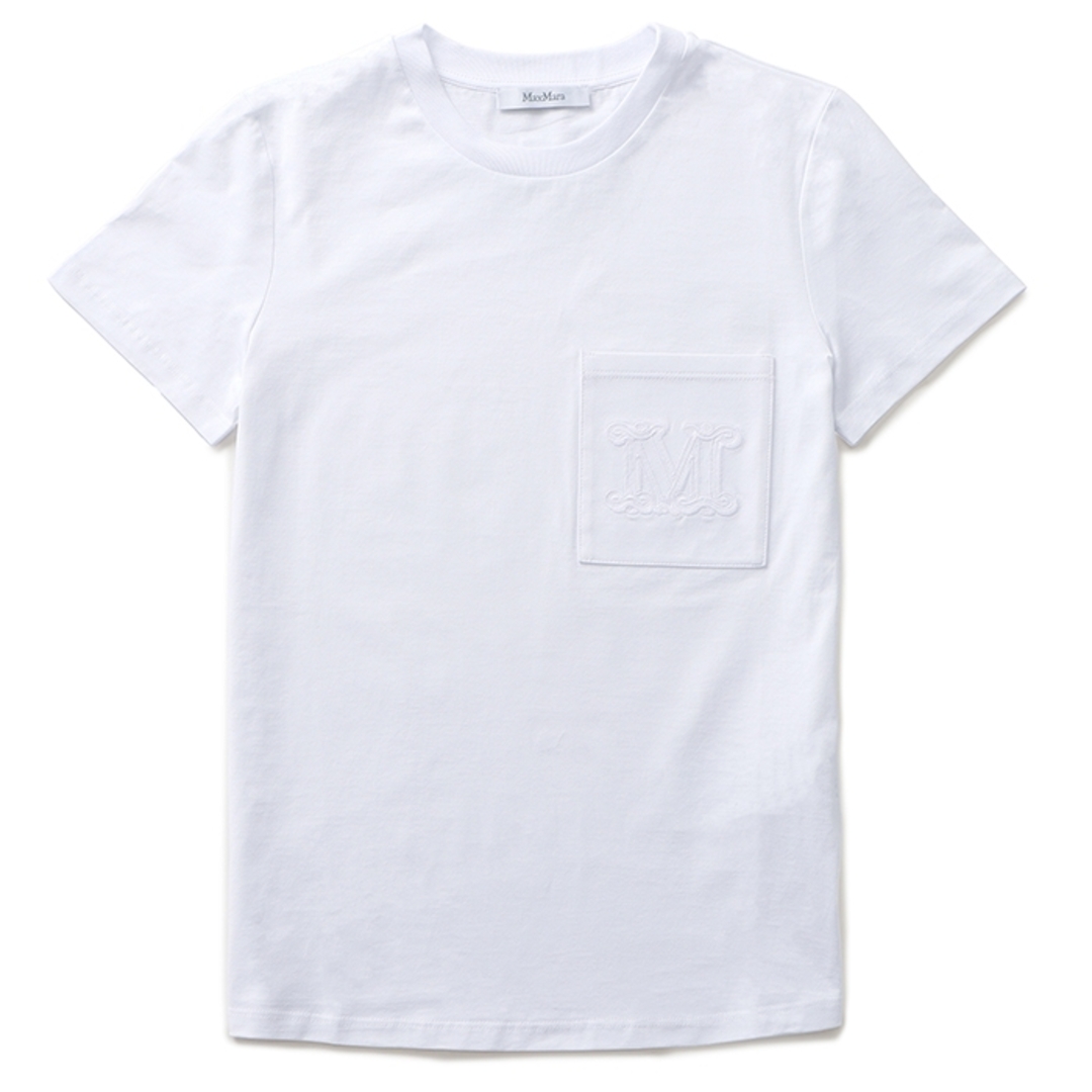 397cm胴囲マックスマーラ MAX MARA Tシャツ 半袖 VALIDO コットン クルーネック ジャージー ショートスリーブシャツ 2319410232 0006 BIANCO