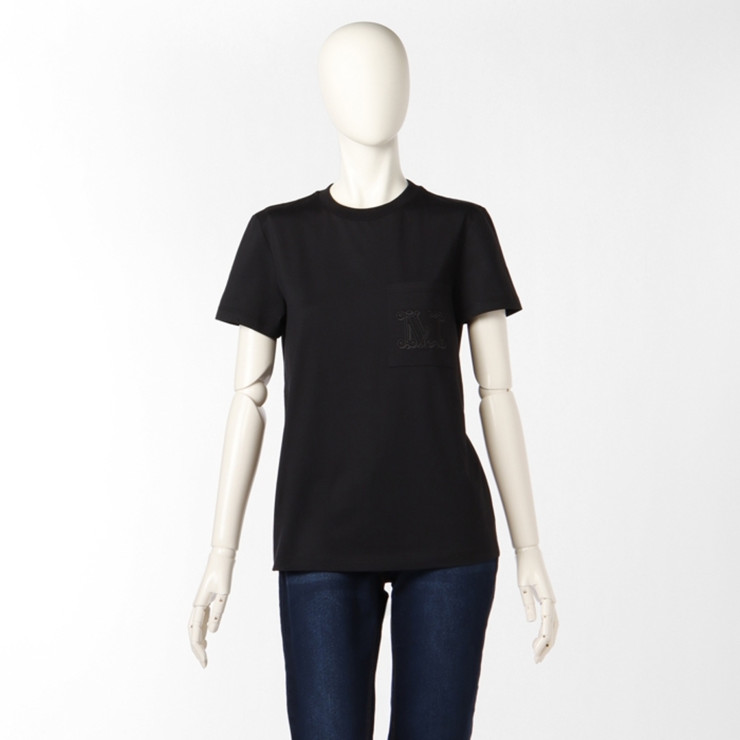 Max Mara(マックスマーラ)のマックスマーラ MAX MARA Tシャツ 半袖 VALIDO コットン クルーネック ジャージー ショートスリーブシャツ 2319410232 0006 NERO レディースのトップス(Tシャツ(半袖/袖なし))の商品写真