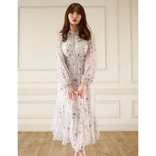 Her lip to(ハーリップトゥ)の【新品】Spring Flower Field Dress Mサイズ レディースのワンピース(ロングワンピース/マキシワンピース)の商品写真