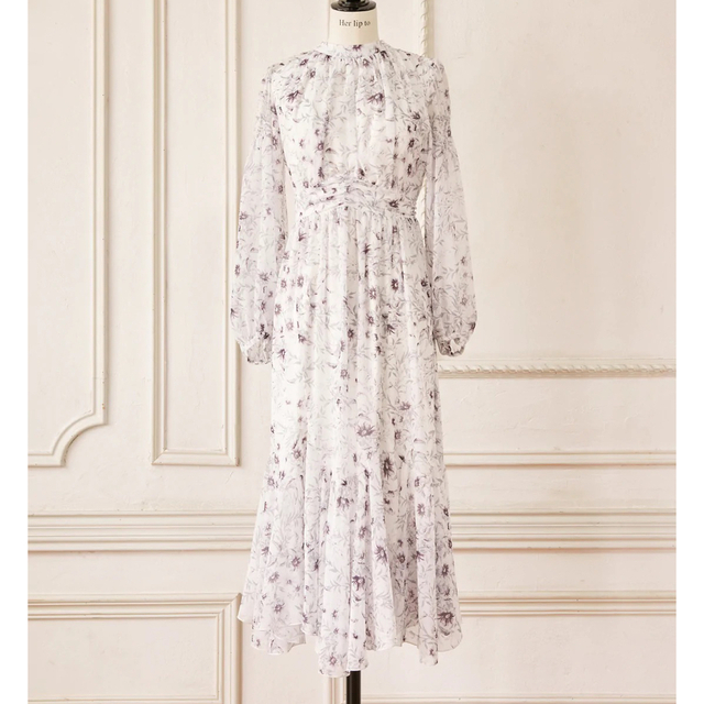 Her lip to(ハーリップトゥ)の【新品】Spring Flower Field Dress Mサイズ レディースのワンピース(ロングワンピース/マキシワンピース)の商品写真