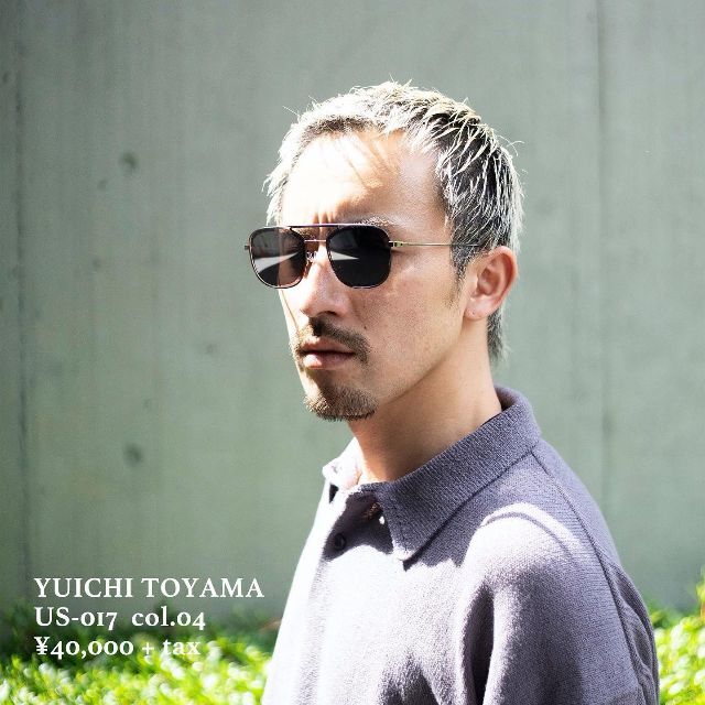 美品 定価4.4万】YUICHI TOYAMA サングラス 特殊加工レンズ 黒-