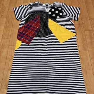 ジュンヤワタナベコムデギャルソン(JUNYA WATANABE COMME des GARCONS)の【JUNYA WATANABE】ジュンヤワタナベ／パッチワークワンピース(ひざ丈ワンピース)