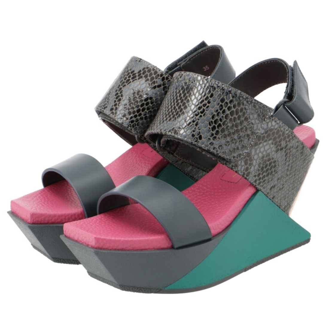 ユナイテッド ヌード UNITED NUDE サンダル ウェッジソール DELTA WEDGE SANDAL 靴 レディース シューズ 1041358816143 0006 0005228cm　甲幅