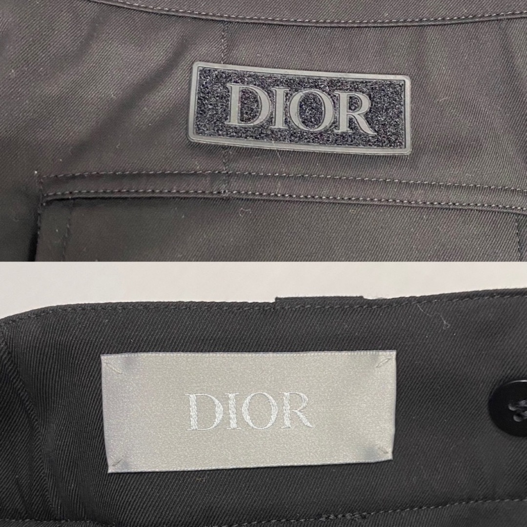 【限定価格】Dior ディオール パンツ ロゴパッチカーゴパンツ ビックポケット ボトムス ズボン 20SS カジュアル 44 013C122A3866 ブラック 黒 コットン  ポリウレタン   メンズ 定番 美品【品】