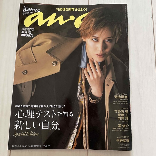 anan増刊 スペシャルエディション 2023年　月城かなと エンタメ/ホビーの雑誌(その他)の商品写真