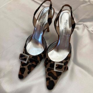 ドルチェアンドガッバーナ(DOLCE&GABBANA)のドルチェ&ガッパーナ　ハラコ　ヒョウ柄　ハイヒールパンプス(ハイヒール/パンプス)