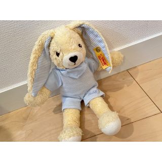 シュタイフ(Steiff)の シュタイフ ぬいぐるみ うさぎのホッペルちゃん ブルー(ぬいぐるみ/人形)