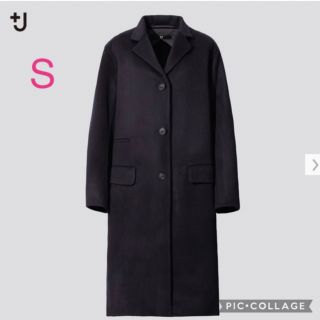 80％毛20％ナイロン胴裏新品 JIL SANDER +J ウールブレンドチェスター