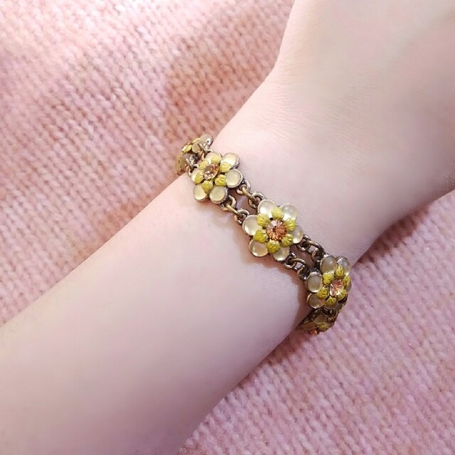 Michal Negrin(ミハエルネグリン)のMichal Negrin イエローカラークリスタルガラスブレスレット レディースのアクセサリー(ブレスレット/バングル)の商品写真