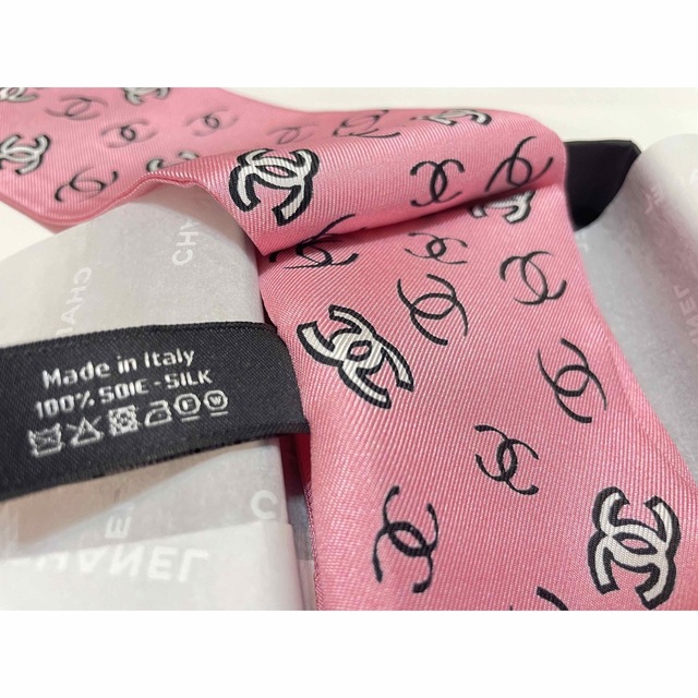 CHANEL シャネル ココマーク スカーフ ヘアバンド ワンちゃん ピンク 犬-