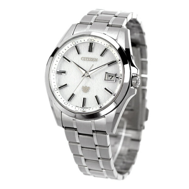 CITIZEN - シチズン 腕時計 メンズ AQ4091-56A CITIZEN エコ・ドライブ（A060） ホワイトxシルバー アナログ表示