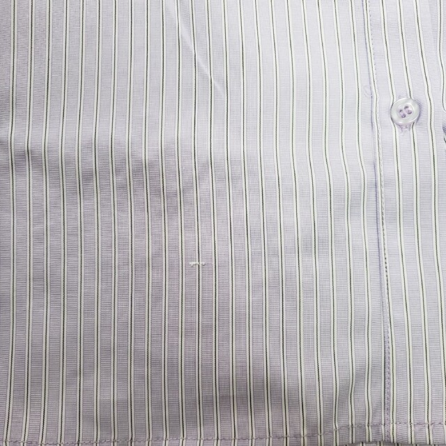 titivate(ティティベイト)の新品未使用 titivate つけ襟付ストライプバンドカラーシャツ ラベンダー レディースのトップス(シャツ/ブラウス(長袖/七分))の商品写真