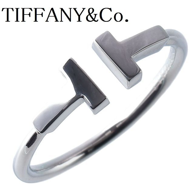 Tiffany & Co. - ティファニー Tワイヤー リング 15.5号 AU750WG 【11078】