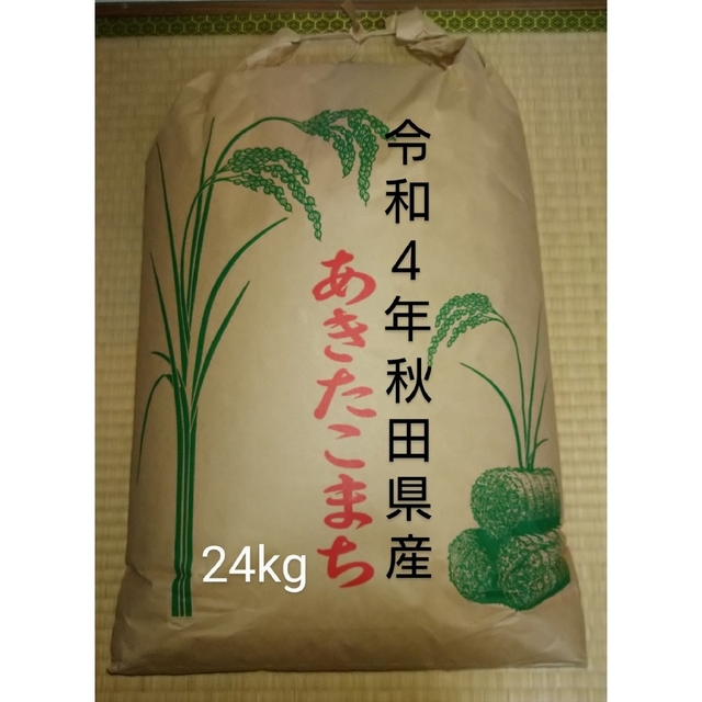 米/穀物令和４年秋田県仙北産　あきたこまち　農家直送　２４kg