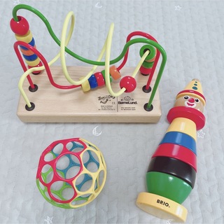 ボーネルンド(BorneLund)の木製知育玩具3点セット(知育玩具)