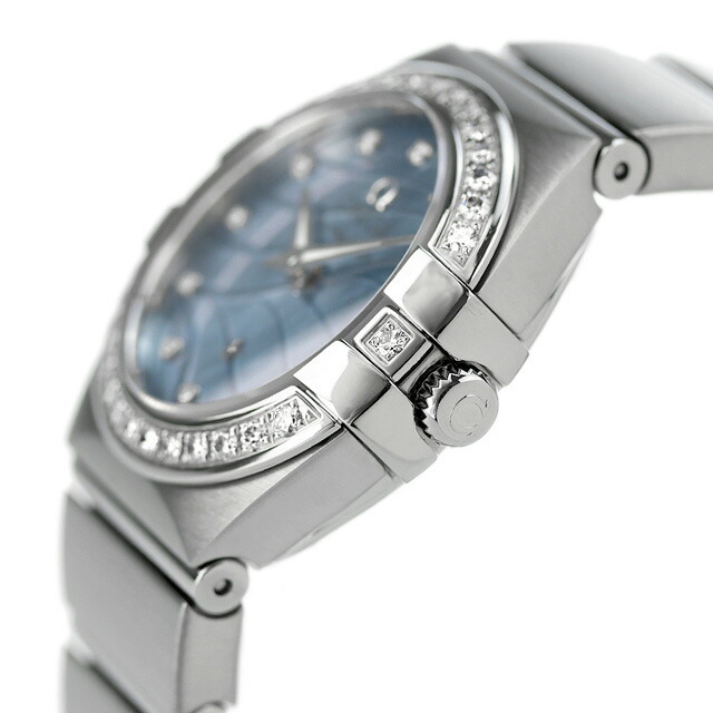 OMEGA(オメガ)の【新品】オメガ OMEGA 腕時計 レディース 123.15.24.60.57.001 コンステレーション 24mm CONSTELLATION 24mm クオーツ（1376） ブルーシェルxシルバー アナログ表示 レディースのファッション小物(腕時計)の商品写真