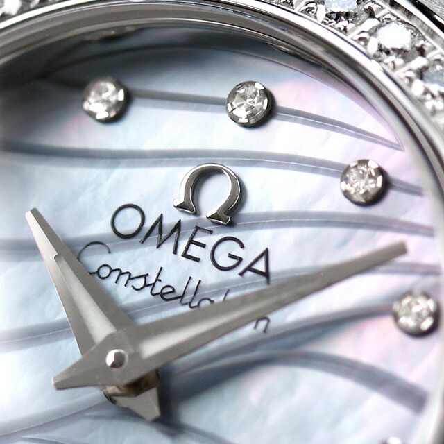 OMEGA(オメガ)の【新品】オメガ OMEGA 腕時計 レディース 123.15.24.60.57.001 コンステレーション 24mm CONSTELLATION 24mm クオーツ（1376） ブルーシェルxシルバー アナログ表示 レディースのファッション小物(腕時計)の商品写真