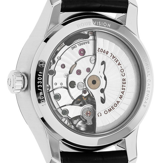 OMEGA(オメガ)の【新品】オメガ OMEGA 腕時計 メンズ 433.13.41.22.02.001 デビル アワービジョン 41mm DE VILLE HOUR VISION 41mm 自動巻き（8902） シルバーxブラック アナログ表示 メンズの時計(腕時計(アナログ))の商品写真