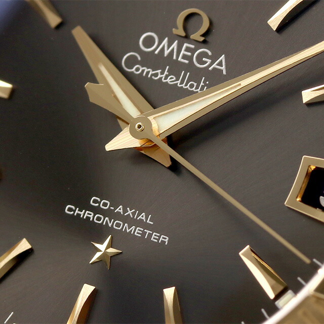 オメガ OMEGA 腕時計 メンズ 123.20.38.21.06.001 コンステレーション 38mm CONSTELLATION 38mm 自動巻き グレーxシルバー/イエローゴールド アナログ表示