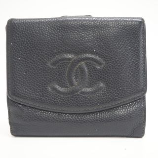 シャネル(CHANEL)のシャネル CHANEL 二つ折り財布
 ココマーク 6049326 ブラック(財布)