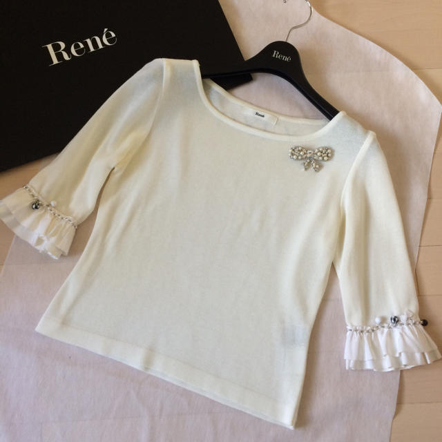 René(ルネ)のRene♡チャーム付きニット36 レディースのトップス(ニット/セーター)の商品写真