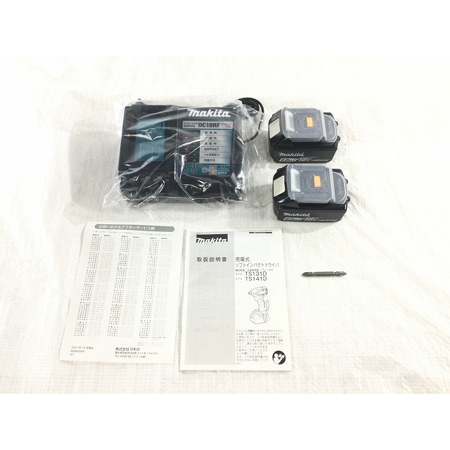 Makita ☆未使用品☆makita マキタ 18V 充電式ソフトインパクトドライバ TS141DRGX バッテリー2個(18V 6.0Ah) 充電器  ケース付 66853の通販 by 工具販売専門店Borderless(ラクマ店)｜マキタならラクマ