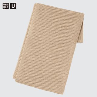 ユニクロ(UNIQLO)の新品未使用 ユニクロ UNIQLO U ニットストール ベージュ(マフラー/ショール)