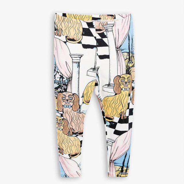 こども ビームス(コドモビームス)のminirodini Dashing Dogs Leggings 104/110 キッズ/ベビー/マタニティのキッズ服男の子用(90cm~)(パンツ/スパッツ)の商品写真