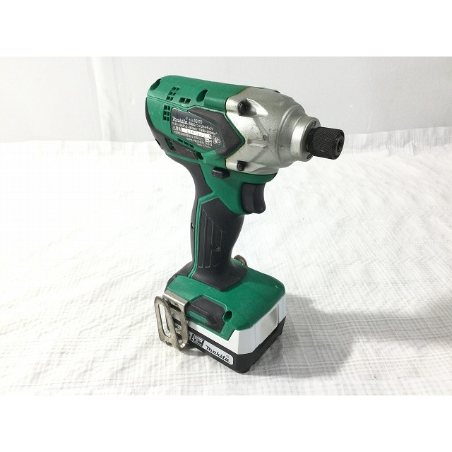 ☆中古品☆ makita マキタ 14.4V 充電式 インパクトドライバ M697DSX バッテリー 2個 充電器付 67409