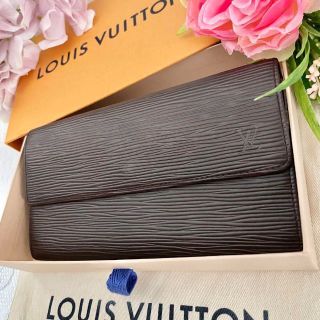 ルイヴィトン(LOUIS VUITTON)のW253 ルイヴィトン エピ ポルトフォイユ サラ モカ ダークブラウン(財布)