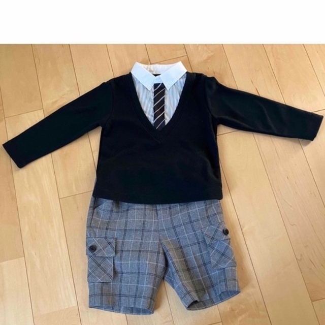 卒園式　入園式　上下セット　男の子　フォーマル　95 キッズ/ベビー/マタニティのキッズ服男の子用(90cm~)(ドレス/フォーマル)の商品写真