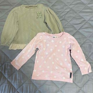 アカチャンホンポ(アカチャンホンポ)の95cm 女児 子供用トップス Tシャツ 長袖2枚セット(Tシャツ/カットソー)