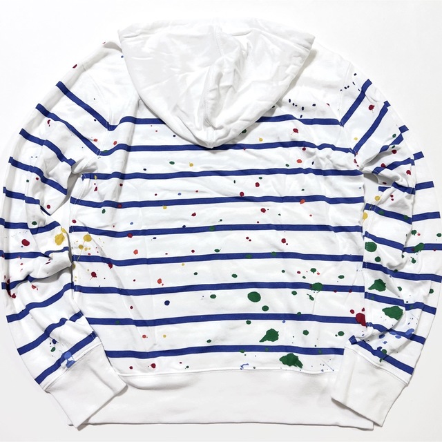 POLO RALPH LAUREN(ポロラルフローレン)のメンズS☆新品 ラルフローレン ペイントスプラッター フード付きロンT メンズのトップス(Tシャツ/カットソー(七分/長袖))の商品写真