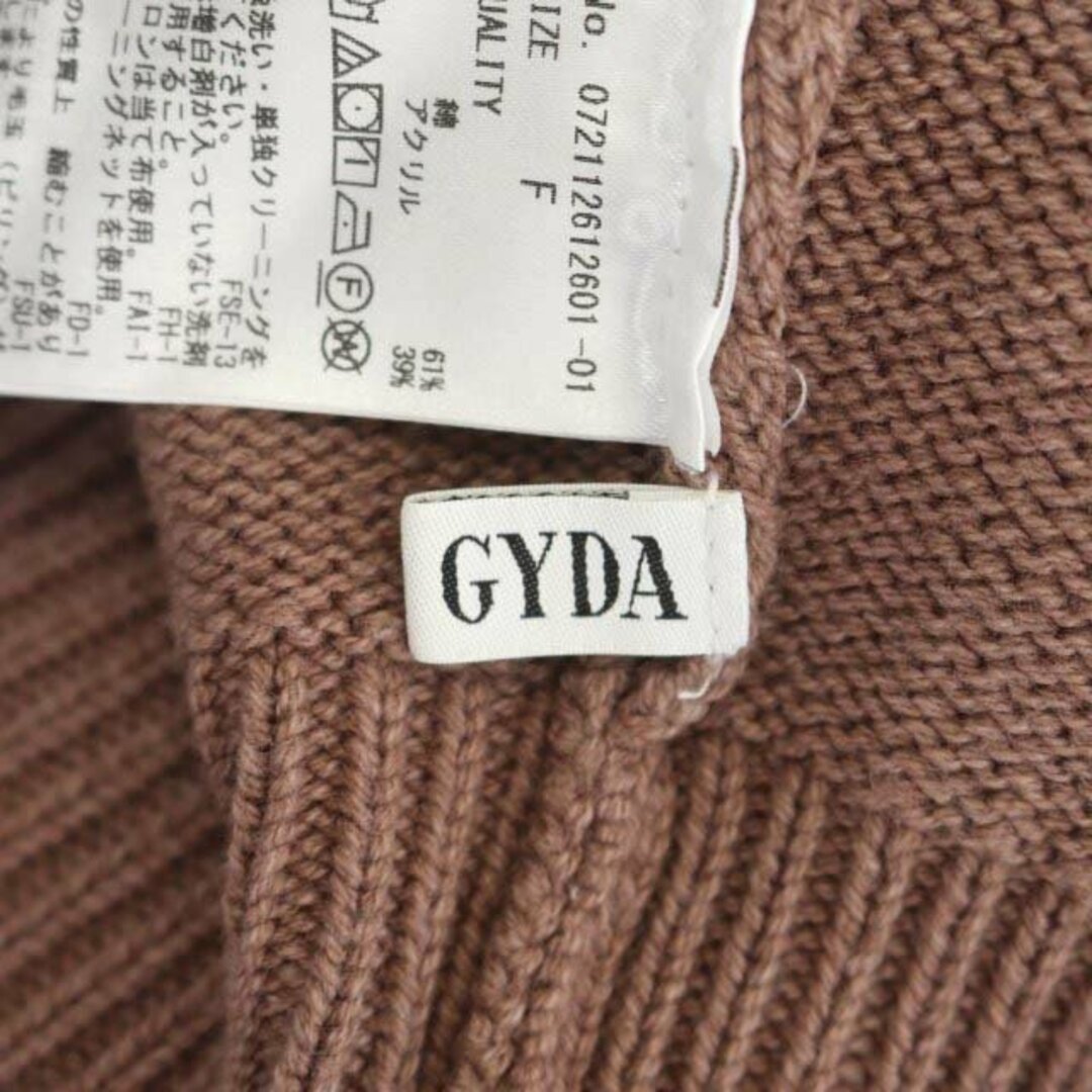 GYDA(ジェイダ)のジェイダ 21SS BACK OPENタートルニット セーター 長袖 茶 レディースのトップス(ニット/セーター)の商品写真