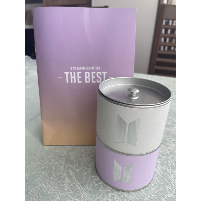 BTS 展示会　グッズ　お茶缶