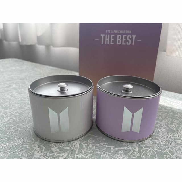 BTS 展示会　グッズ　お茶缶